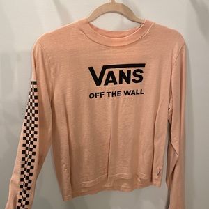 Women’s large: Vans crop top long sleeve shirt.
